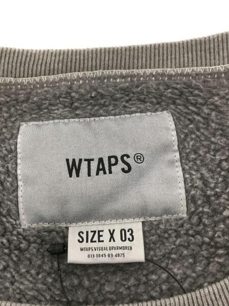 WTAPS(ダブルタップス) / スウェット/3/コットン/グレー/無地/ガレッジ 