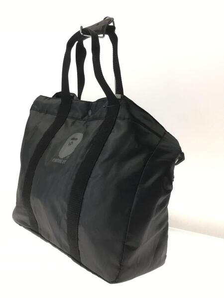 A BATHING APE(アベイシングエイプ) / トートバッグ/ナイロン/BLK/無地 