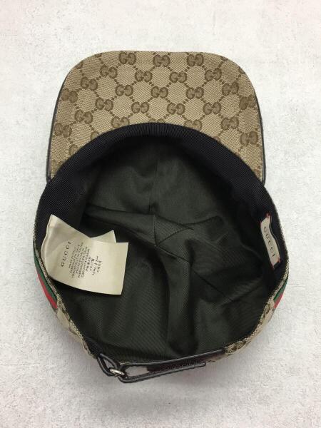 GUCCI(グッチ) / キャップ/L/キャンバス/BEG/総柄/メンズ | 中古品の