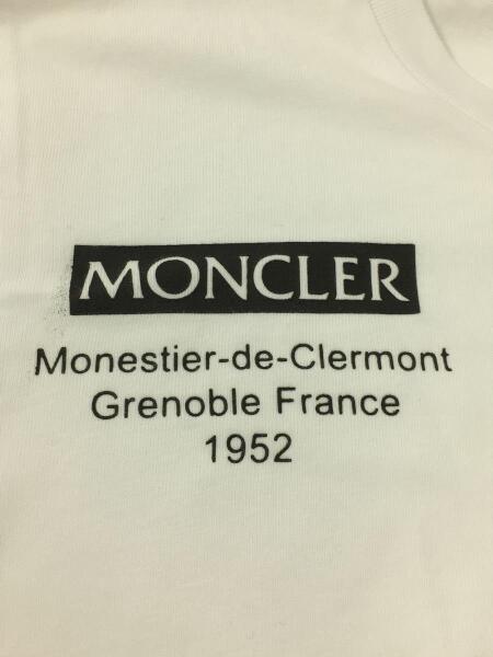 美品MONCLER モンクレール 長袖Tシャツ F20938D70410 白 S モンクレール MONCLER MONCLER Tシャツ 8D00004 89AJS 長袖 カットソー