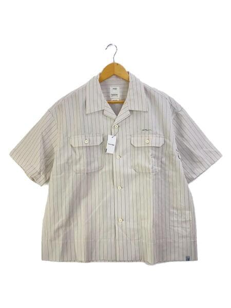 visvim(ヴィズヴィム) / 半袖シャツ/2/ウール/CRM/ストライプ 