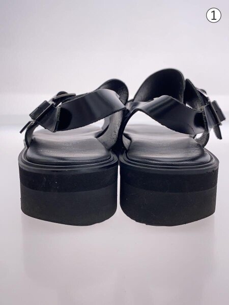 foot the coacher / サンダル/UK8.5/BLK/レザー/191212// foot the coacher(フットザコーチャー) / サンダル/UK8.5/BLK/レザー