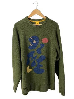 IS-NESS◇ニット・セーター(厚手)/L/ウール/GRY/1006AWKNIT01 is-ness