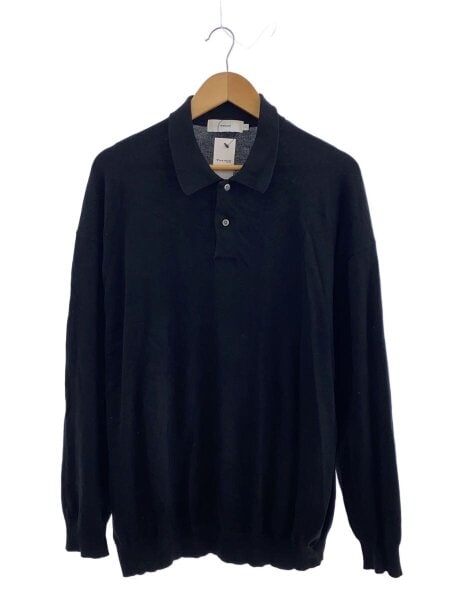 Graphpaper(グラフペーパー) / Suvin Oversized L/S Polo/ニット/BLK