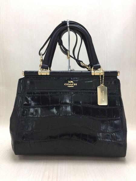 COACH(コーチ) / クロコ型押し/2way/ショルダーバッグ/ハンドバッグ 
