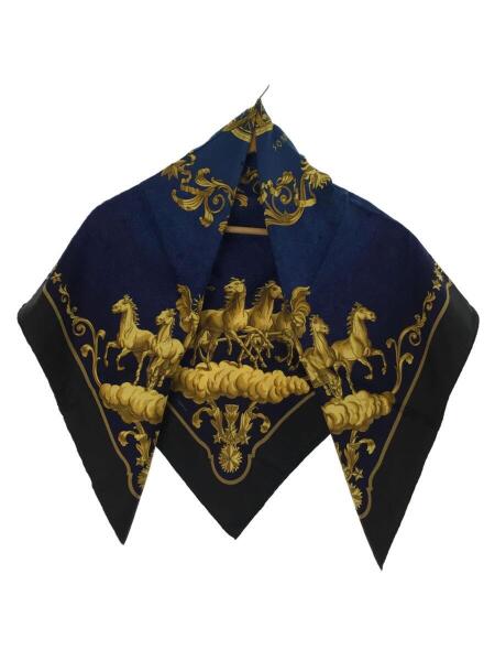 スカーフ/シルク/NVY/カレ90