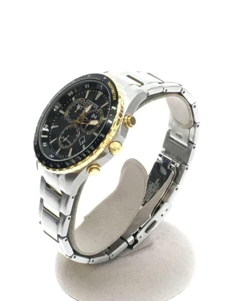 CITIZEN(シチズン) / ECO-DRIVE/腕時計/アナログ/ステンレス/BLK/SLV 