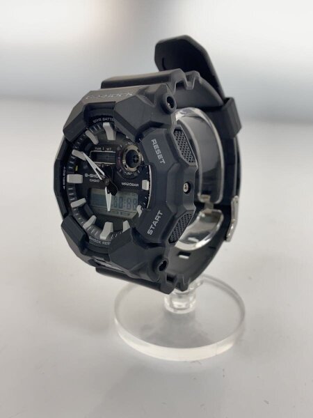 CASIO(カシオ) / クォーツ腕時計_G-SHOCK/デジアナ/ラバー/BLK/BLK/SS