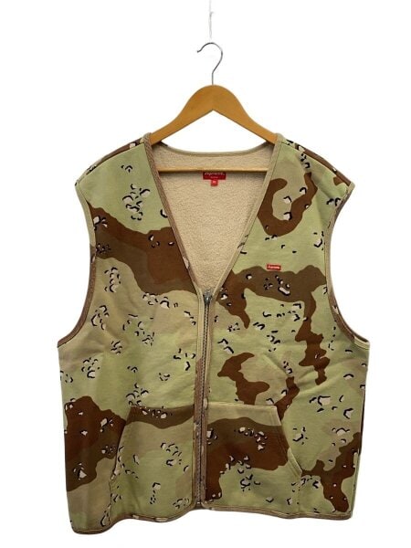 Supreme(シュプリーム) / Zip Up Sweat Vest/20AW/XL/コットン/BEG 