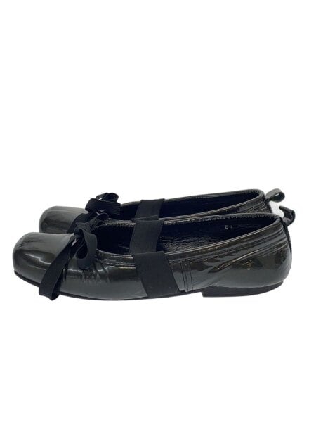 COMME des GARÇONS ブラックバレエシューズ風 コムコム コムデギャルソンCOMME des GARCONS スクエアトゥレザー