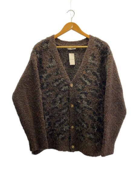 TTT_MSW(ティー) / 22AW/Leopard Knit Cardigan /L/BRW/総柄/TTT 