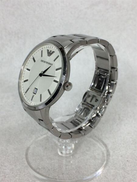 ◇EMPORIO ARMANI◇腕時計◇AR-2430◇クォーツ◇シルバー◇