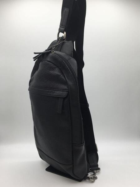 COACH(コーチ) / ショルダーバッグ/レザー/ブラック/無地/F70922 