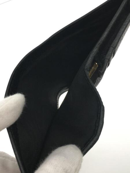 GUCCI(グッチ) / 2つ折り財布/レザー/BLK/無地/レディース/456126 0416