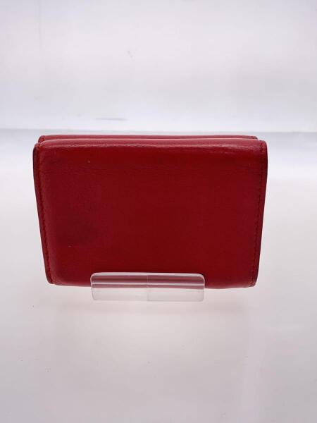 BALENCIAGA(バレンシアガ) / 3つ折り財布/レザー/RED/無地/レディース