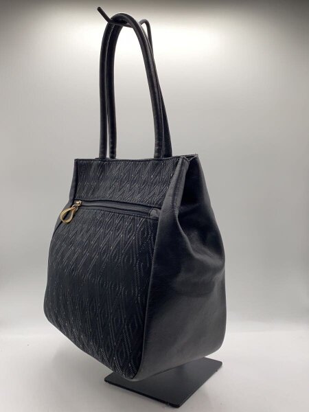 印傳屋(INDEN-YA)(インデンヤ) / トートバッグ/レザー/BLK/総柄 | 中古 