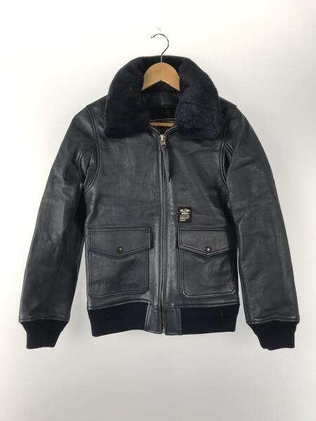 68▢CHALLENGER G-1 レザージャケット ネイビー TS1114-5 【公式通販】