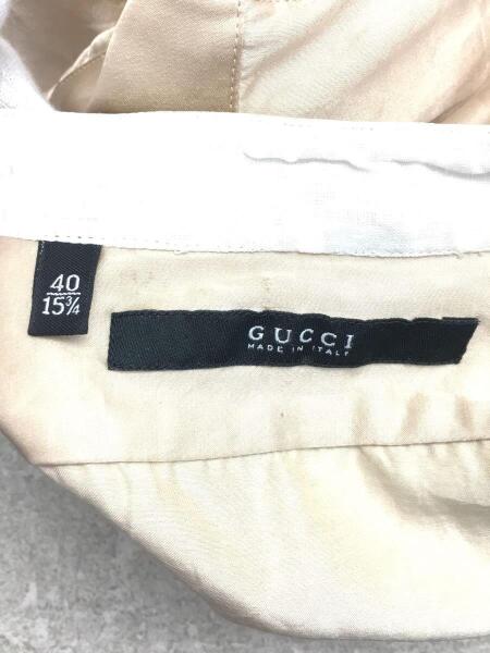 GUCCI(グッチ) / 長袖シャツ/40/コットン/ベージュ/無地/110086 Z9121 