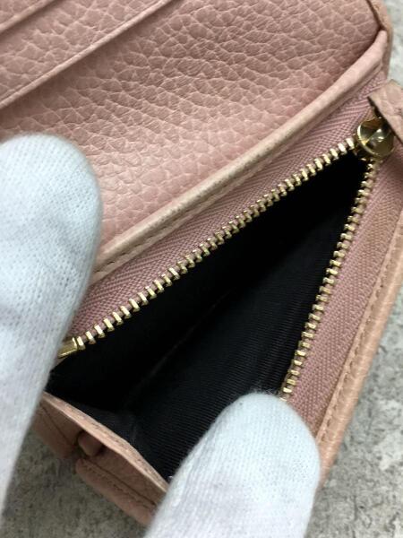 GUCCI(グッチ) / 2つ折り財布/レザー/ピンク/無地/レディース/456126