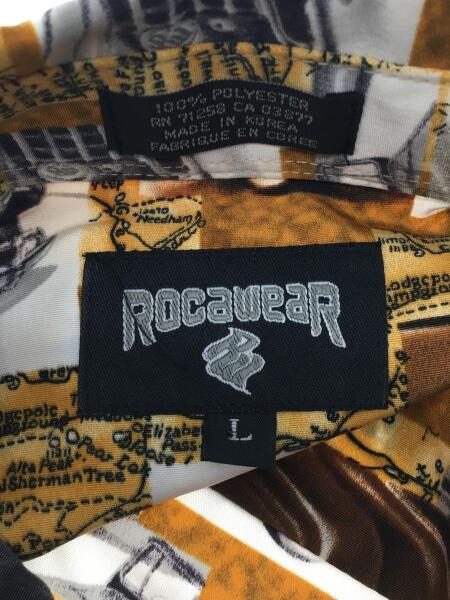ROCAWEAR ロカウェア 総柄 長袖 ポリエステル 柄シャツ オーバーサイズ ROCAWEAR(ロカウェア) / 長袖シャツ/XXL/ポリエステル/総柄