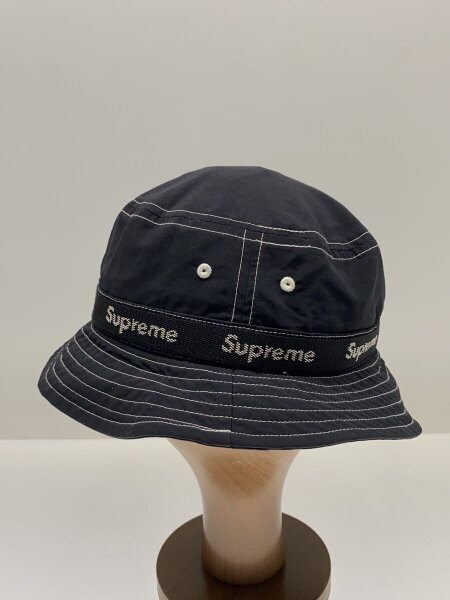 Supreme(シュプリーム) / バケットハット/S/コットン/BLK/無地/メンズ