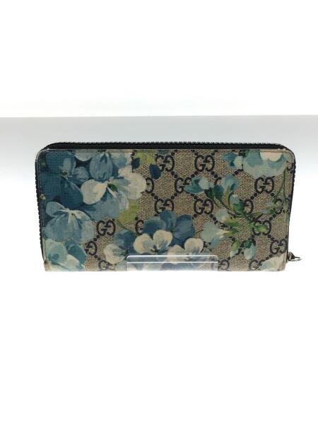 GUCCI(グッチ) / 長財布/レザー/BLU/花柄/レディース/408665 | 中古品 