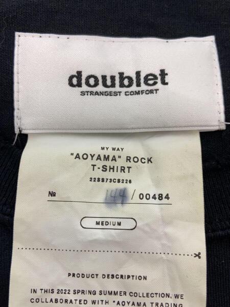 doublet(ダブレット) / Tシャツ/M/コットン/BLK/プリント/22SS73CS226
