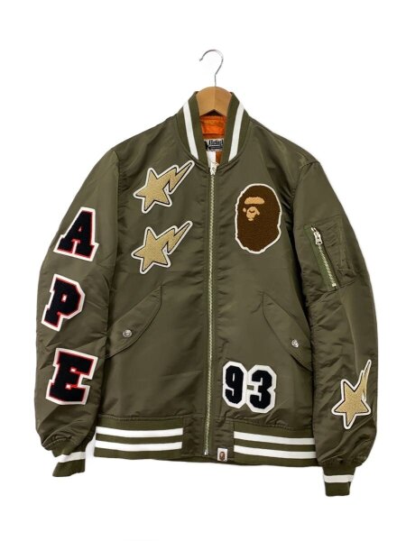 A BATHING APE(アベイシングエイプ) / スタジャン/--/ナイロン/KHK 