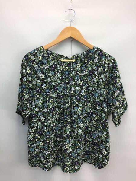 NOMBRE IMPAIR】 半袖 ブラウス 刺繍 グリーン ファッション 