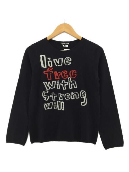 COMME des GARCONS(コムデギャルソン) / ロゴニット/GF-N042/M/ウール 