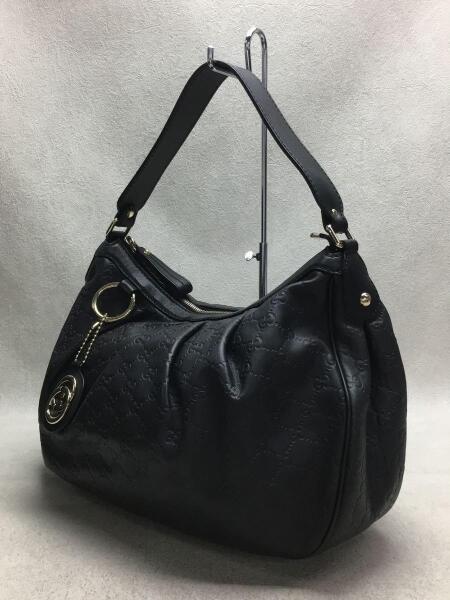 GUCCI(グッチ) / グッチシマ/スーキー/ショルダーバッグ/レザー/BLK/総 