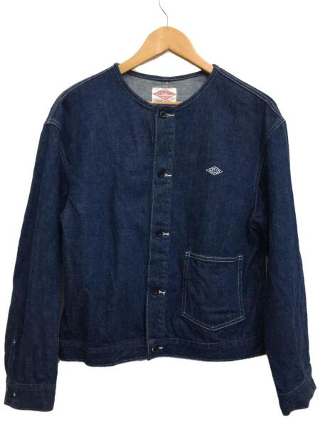 DANTON ダントン デニムノーカラージャケット 36 ダントン ノーカラー