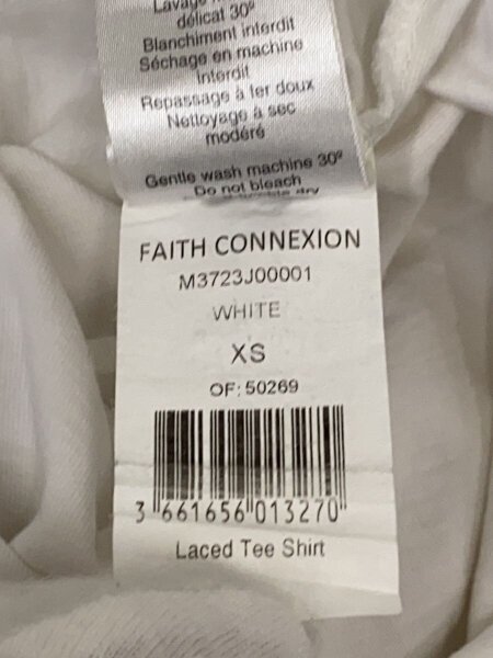 Faith Connexion(フェイスコネクション) / Tシャツ/XS/コットン/WHT 
