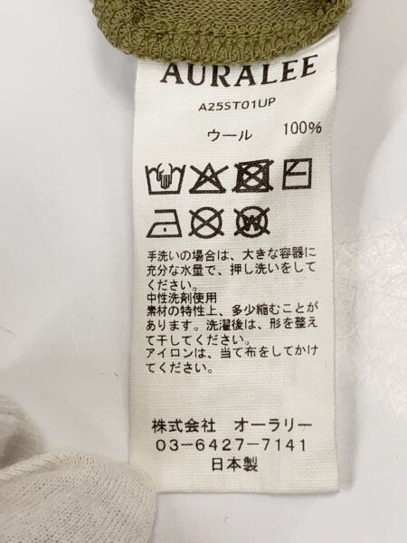 オーラリー AURALEE A25ST01UP Tシャツ AURALEE(オーラリー) / Tシャツ/1/ウール/KHK/無地/A25ST01UP | 古着の