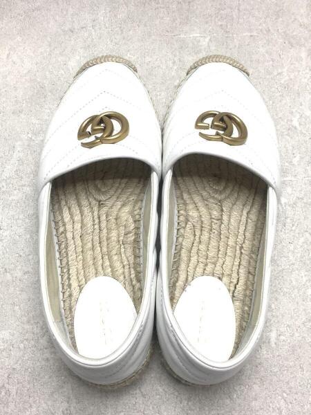 GUCCI(グッチ) / ダブルG/エスパドリーユ/レザー/37/WHT/551890 | 中古 