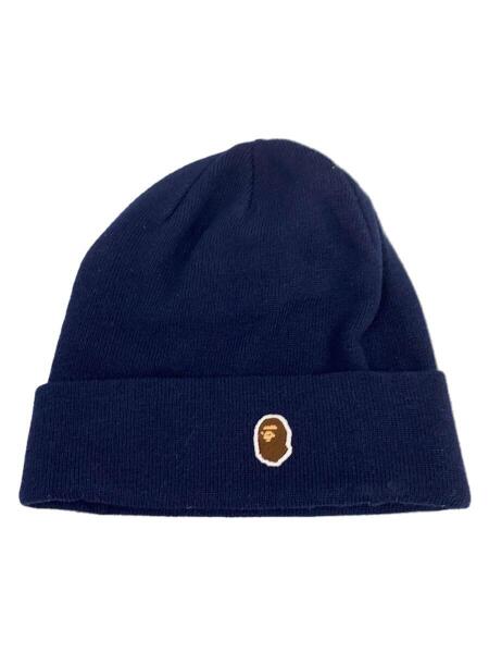 A BATHING APE(アベイシングエイプ) / ニットキャップ/FREE/ウール/NVY 