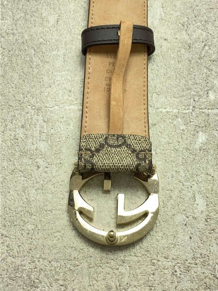 GUCCI(グッチ) / グッチシマ/インターロッキングG/ベルト/レザー/BEG