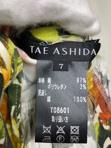 TAE ASHIDA(タエアシダ) / ノースリーブワンピース/7/コットン/IVO/花 