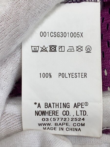 A BATHING APE / タンクトップ/M/ポリエステル/PUP/プリント/001CSG301005X A BATHING APE(アベイシングエイプ) / タンクトップ/M/ポリエステル