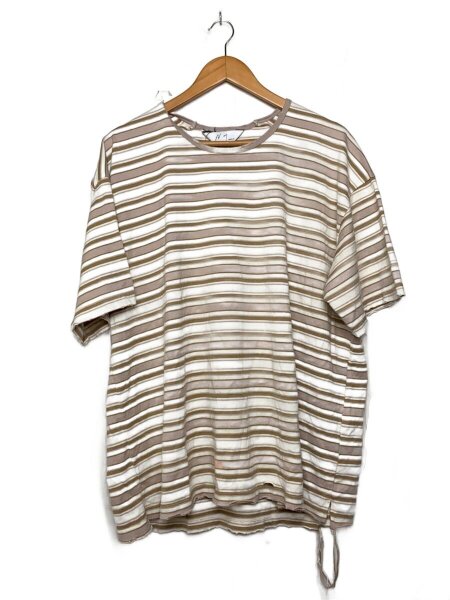 ANCELLM(アンセルム) / 裾ダメージ加工/MULTI BORDER T-SHIRT/2 