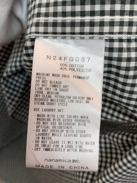 THE NORTH FACE PURPLE LABEL / 長袖シャツ/L/コットン/GRY/チェック/N24FG067 THE NORTH FACE PURPLE LABEL(ザノースフェイスパープルレーベル