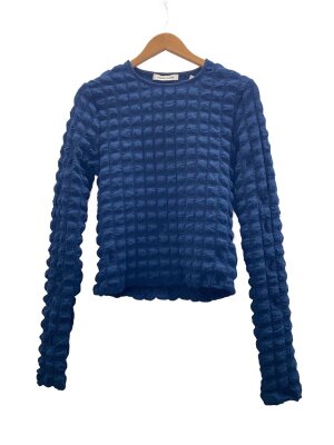レディース HENRIK VIBSKOV プリーツ 半袖トップス ストーンブルー M