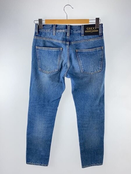 GUCCI / ストレートデニムパンツ/28/コットン/IDG/無地/408637 XDBBQ// GUCCI(グッチ) / ストレートデニムパンツ/28/コットン/IDG/無地/408637