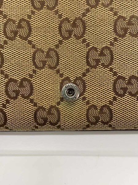 GUCCI / 長財布_GGキャンバス/キャンバス/BRW/角スレ、ダメージ、使用感有 GUCCI(グッチ) / 長財布_GGキャンバス/キャンバス/BRW/角スレ