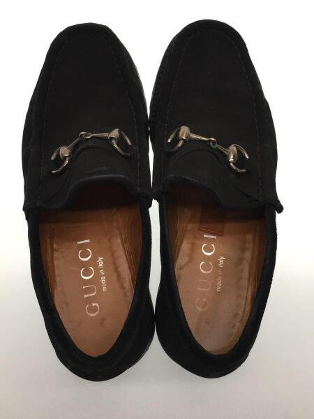 GUCCI(グッチ) / 111 6030/4/ローファー/40.5/BLK/スウェード | 中古品 
