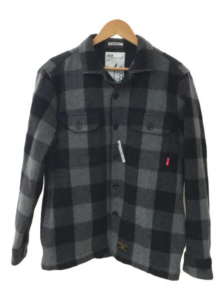 WTAPS(ダブルタップス) / 長袖シャツ/3/ウール/GRY/チェック/×VANS 