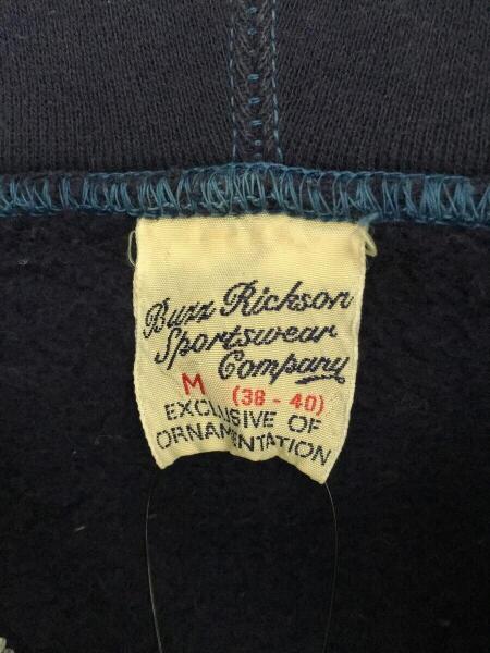 Buzz Rickson's(バズリクソンズ) / ジップパーカー/M/コットン/NVY