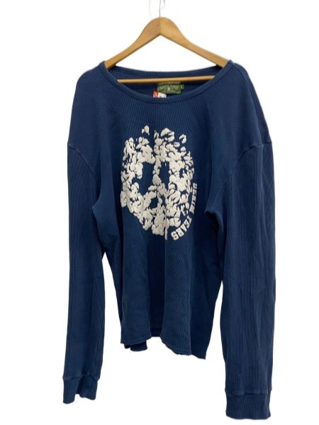 DENIM TEARS(デニムティアーズ) / 長袖Tシャツ/XL/コットン/BLU/無地 