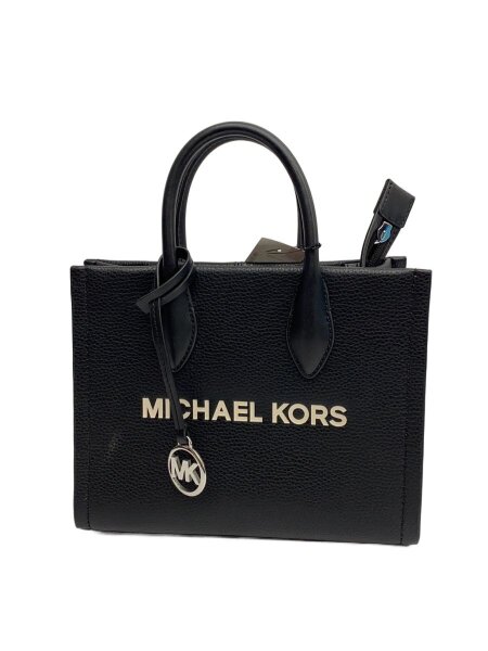 中古】MICHAEL KORS(マイケルコース) ショルダーバッグ 黒 レザー 
