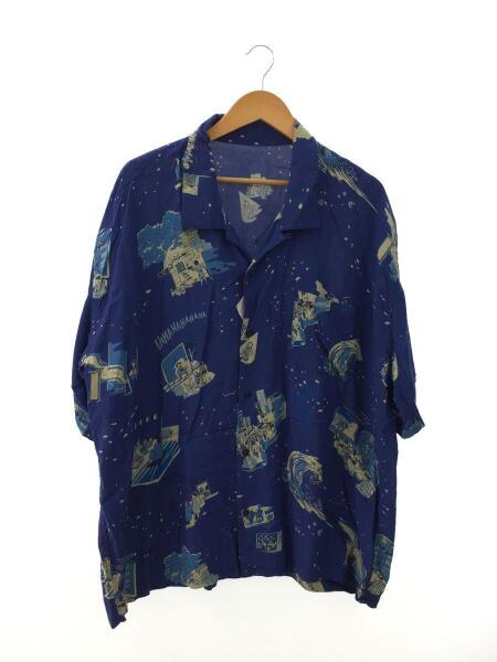 Porter Classic(ポータークラシック) / アロハシャツ/XL/レーヨン/BLU 